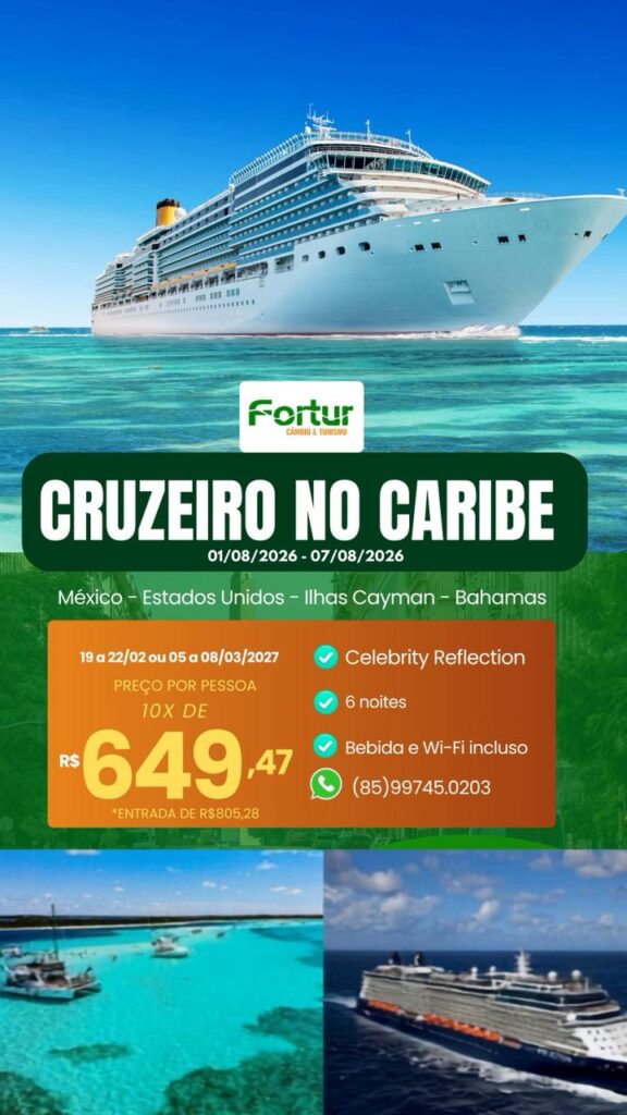 ⚡Oferta Relâmpago – Cruzeiro no Caribe